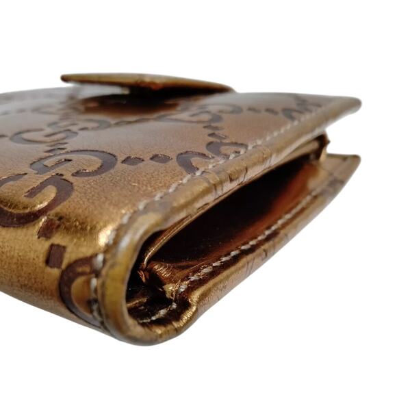 Gucci Metalic Bronze Guccissma wallet - Picture 9 of 9